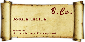 Bobula Csilla névjegykártya